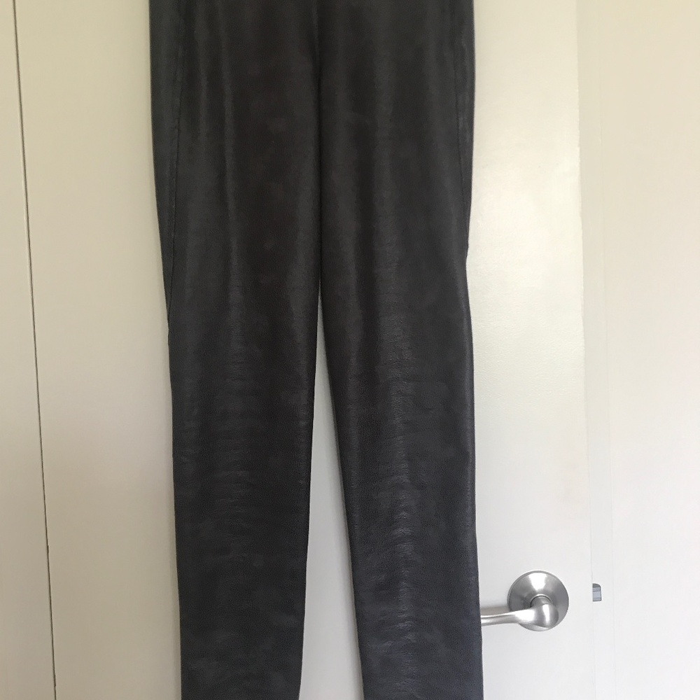 Stylish faux leather dress pants